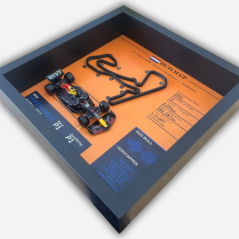 Max Verstappen Dutch GP Win — 3D Collector Frame