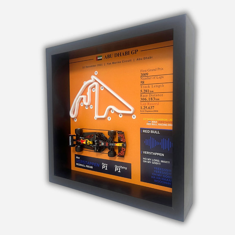 Max Verstappen - Abu Dhabi 2021 World Champion 3D Art