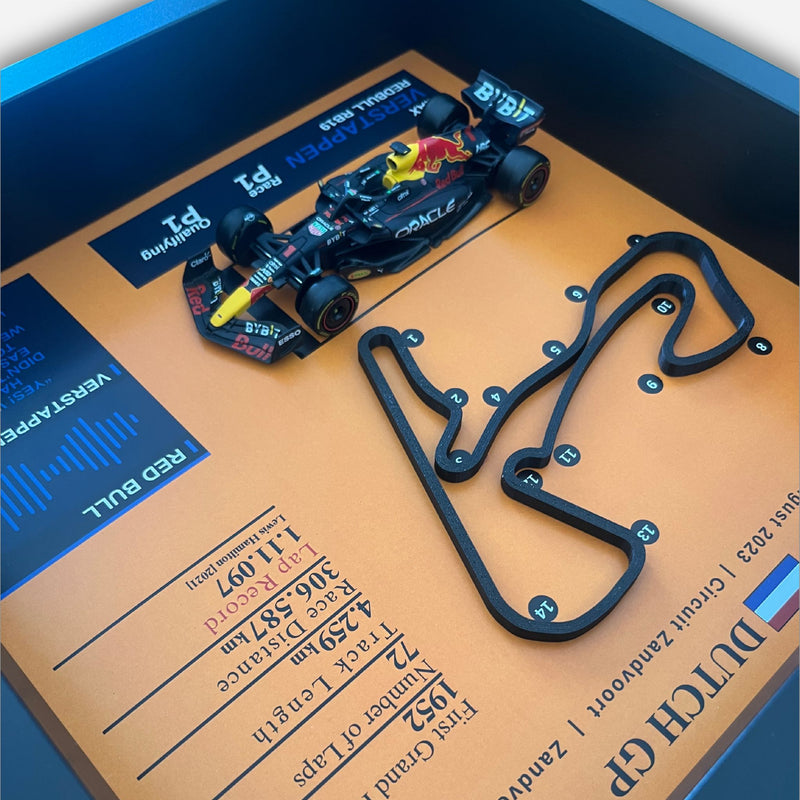 Max Verstappen Dutch GP Win — 3D Collector Frame