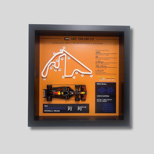 Max Verstappen Abu Dhabi GP 2021 |  F1 3D Circuit Frame |  Red Bull RB16B