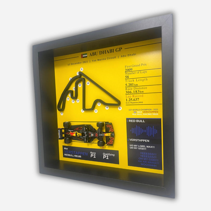 Max Verstappen - Abu Dhabi 2021 World Champion 3D Art