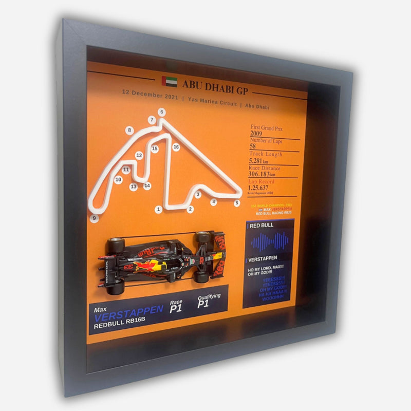 Max Verstappen - Abu Dhabi 2021 World Champion 3D Art