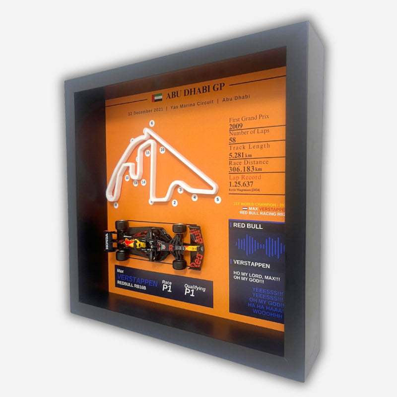 Max Verstappen - Abu Dhabi 2021 World Champion 3D Art
