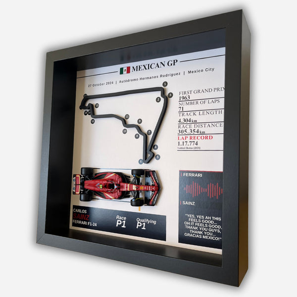 Carlos Sainz - Mexico City GP 2024 3D Track Art
