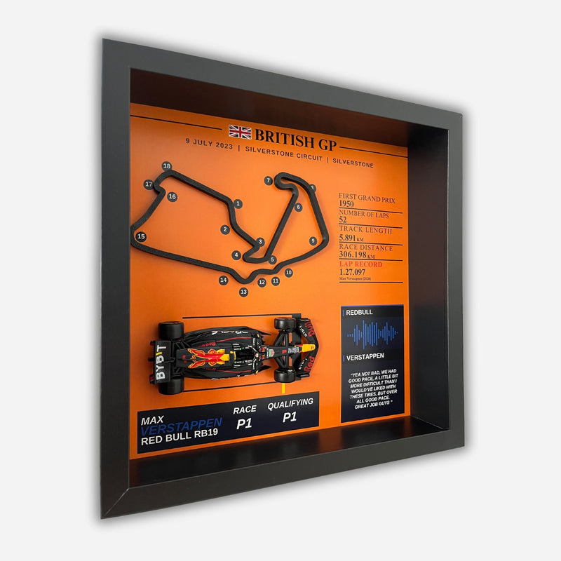 Max Verstappen - Silverstone 2023 3D Track Art