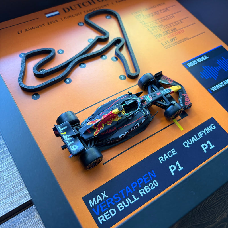 Max Verstappen Dutch GP Win — 3D Collector Frame